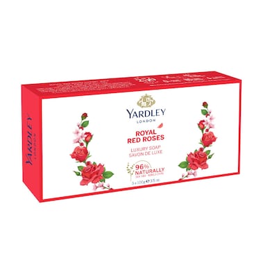 Yardley london Royal Roses luxury Soap Pink 100g Pack of 3