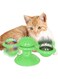 Cdipesp Windmill Cat Toy, Interactive Cat Toys Kitten Turntable Massage Toy (Green)
