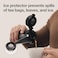 LocknLock Wannabe Tumbler 450ml Grey &ndash; Stainless Steel One-Touch Insulated Bottle with Ice Strainer and Spill-Resistant Design