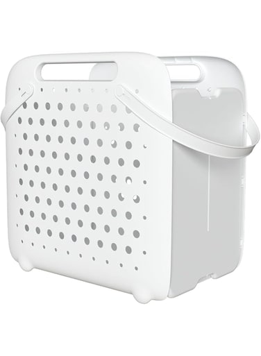 NALACAL 45L Durable Collapsible Laundry Basket, Foldable Plastic Hamper with Handles, Portable Storage for Clothes, Organizing, and Home Use, Space-Saving Dirty Clothes Basket for Laundry/Bedroom