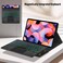 Muzz Xiaomi Pad 6/6 Pro Keyboard Leather Stand Case Cover with Detachable Wireless Keyboard, 11 Inch, for Mi Pad 6 Pro Arabic and English (xiaomi Pad 6/6Pro)