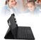 Muzz Xiaomi Pad 6/6 Pro Keyboard Leather Stand Case Cover with Detachable Wireless Keyboard, 11 Inch, for Mi Pad 6 Pro Arabic and English (xiaomi Pad 6/6Pro)