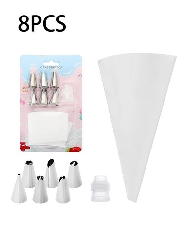 Pcs Icing Piping Tips Cake Decorating Tools Cream Bag Pastry Nozzles Converter Confectionery Dessert Baking