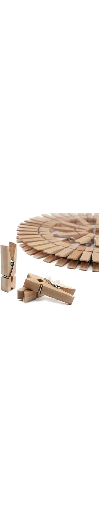 EZUK&trade; Brand Bamboo Cloth Drying Clips, Beige -40 Pieces