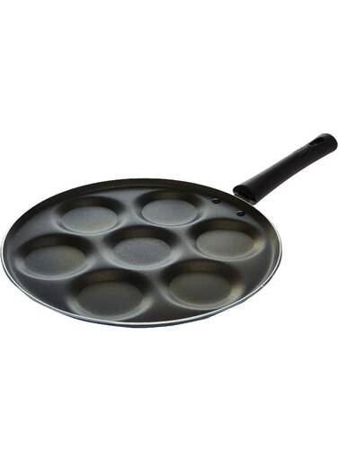 Non-Stick Black Mini Pancake Pan, 46Cm, BBMP01 - Breakfast Pan, Cookie Pan, Pancake Pan Black