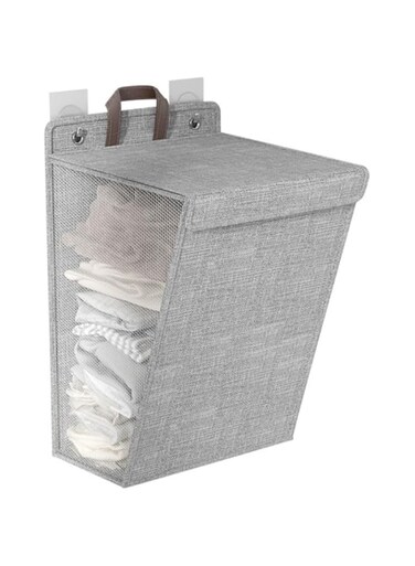 DDongdongqiang Laundry Basket Clothes Hamper, Foldable Storage Basket,Collapsible Clothes Washing Laundry Hamper,Oxford Fabric Dirty Clothes Storage Basket with Carry Handle