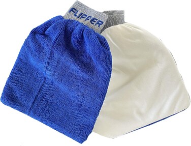 قفاز تنظيف حوض السمك 2 في 1 من المايكروفايبر من فليبر - عبوة من قطعتين