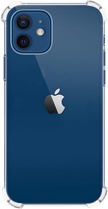 Muzz Crystal clear Cover Case For iPhone 12/12 Mini / 12 Pro /12 Pro Max Case,[Shock Absorption] with Transparent Soft TPU Gel Bumper (clear) (Iphone 12 Mini (5.4 Inch))
