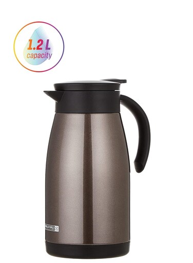 1200ml Stainless Steel Coffee Pot Vaccum Flask Multicolour Assorted SS304 Grade Assorted Colour and Design