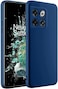 Muzz Silicone Case for Oneplus 10T / Oneplus Ace Pro, Liquid Gel Rubber Bumper Case with Soft Microfiber Lining Cushion Slim Hard Shell Shockproof Protective Cover for Oneplus 10T / Ace Pro (Blue)