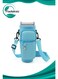 Water Bottle Carrier Bag,for 42oz Tumbler with Phone Pocket,Holder Pouch with Adjustable Strap,for Hiking Travelling Camping(Light Blue)