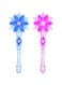 SYOSI Star Fairy Wands, Light Up Frozen Snowflake Wand with Sound(Motion Sensitive) Magic Toy for Kids Girls Princess Birthday Party Costume Accessories 2 Pieces Blue &amp; Pink