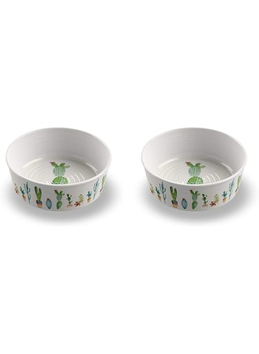 TarHong Cactus Pet Bowl, Pure Melamine, Large, 8 Cup