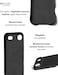 iPhone 17 Air Leather Case - Black With Magsafe. Crafted From Premium Leather Luxurious Case Combines Elegance and Durability, Sophisticated Look While Offering Superior Protection.