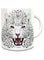 Impress White Ceramic Coffee Mug with Cheetah Design