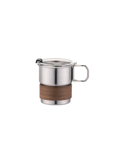 stainless steel outdoor cutlery step outdoor cup folding handle coffee cup