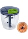 ECVV Easy Pull Chopper 900ml, Portable Hand Pull String Garlic Mincer Onion Cutter for Veggies, Ginger, Fruits, Manual Food Processor Vegetable Chopper