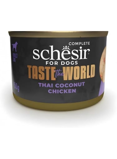 Schesir Taste The World Dog Wholefood Thai Coconut Chicken Wet Food 150g