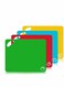 Board Set Flexible Plastic Chopping Board Set Mats with Food Icons Easy-Grip Handles BPA-Free Non-Porous Easy to Clean Nonslip Antimicrobial Dishwasher Safe Set of 4