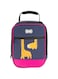Smiki 6387412 Giraffe Print Thermal Lunch Bag, Navy Blue