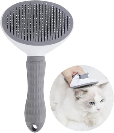SKY TOUCH Pet . Brush for Shedding and Grooming, Dog Hair Removal Brush, Pet Groomer Shedding Grooming Tools Combs Rakes, .s Brush for Short or Long Haired Removes Loose Hair &amp; Tangles, grey