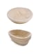 Bread Basket Set of 2 - Round 9 Inch &amp; Oval 10 Inch, for Sourdough Bread Making Proofing Rising, Natural Rattan Bowl Container, Includes Linen Liner Cloth.