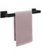 NearMoon Bathroom Towel Bar, Bath Accessories Premium Thicken Stainless Steel Square Shower Towel Rack for Bathroom, Towel Holder Wall Mounted (Matte Black, 12 Inch)