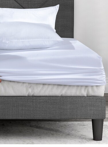Zen Microfiber Fitted Bed Sheet 30cm Deep Pocket, Wrinkle-Resistant, Machine Washable, Soft, Cozy &amp; Fade-Resistant Perfect Fit for a Comfortable Nights Sleep