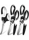 Scissors All Purpose 3 Pack - Heavy Duty Stainless Steel Cooking Shears for Cutting Meat, Food, Fish, Poultry Multipurpose Sharp Sissors for Dishwasher Safe