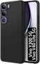 Case for Vivo Y300 Liquid Gel Rubber Bumper Case with Soft Microfiber Lining Cushion Slim Hard Shell Shockproof Protective Cover for Vivo Y300 5G 2024 (Black)