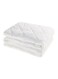 Quilted Mattress Protector Polyester Blend White 120x200cm