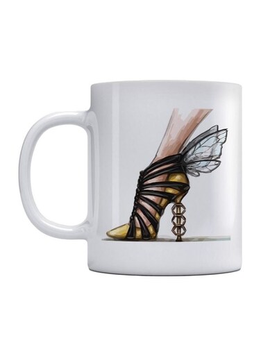Beehive Shoes Printed Mug White/Yellow/Black