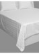 King Bed Sheet Set - 600TC 100% Cotton Sateen 1 Inch Stripe Supersoft Quality, Size: (254x280 cm) 2 Pillowcases (50x76 cm), White White 254x280cm
