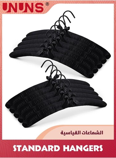 10 Pack Padded Hanger,Extra Large Heavy Duty Satin Covered Coat Hangers For Sweaters,Coat Hangers No Shoulder Bump For Women Clothes,Sweaters,Dresses,Clothing,Weddings