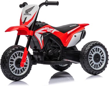 Lovely Baby Honda Battery Operated Power Riding Kids Motorcycle LB 955, Three Wheel Ride-on Motorbike, 1-3 Years - Red