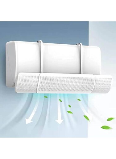 JOEBO Air Conditioner Deflector,Adjustable Outlet Shield Air Wing Wall Mounted Deflector, Air Conditioning Wind Deflectors,Suitable for Home, Office, Meeting Room (Style 2)