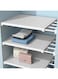 Fohome 2 PCS Closet Tension Shelf, Adjustable Closet Shelf Cabinet Organizer,Expandable Separator Shelf,Under Cabinet Organizer Closet Organizer for Kitchen,Bedroom and Bathroom