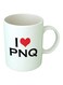 Print I Love PNQ Printed Ceramic Mug White/Black/Red