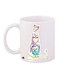 Bird Printed Coffee Mug White/Pink/Blue 11ounce