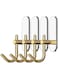 ZALCOON Golden Cloth Hook for bathroom, kitchen, (White) Towel robe Hook, Stainless Steel, With Marble Oval Plate Heavy Duty Wall Mounted Robe Hooks, Bathroom Organizer (Pack of 4)
