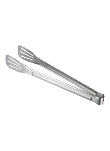 Steel Cooking Tong Barbecue Tool silver 28.50*1.70*4.40cm