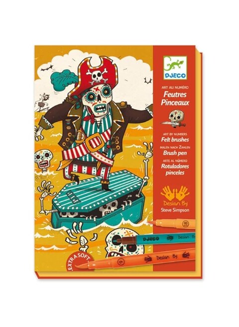 Djeco Felt Brushes - Scared Stiff