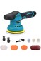 Cordless 6-speed car polisher for auto waxing, sanding, rust removal, and home cleaning tasks