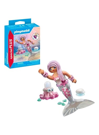 PLAYMOBIL Special Plus 71477 Mermaid with Spray Octopus from 4 Years