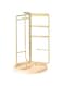 Tazweeq Rotating Jewelry Stand, 360&deg;Rotating Jewelry Stand with Wood Basic Necklace Holder Earring Organizer, Removable Hanging Jewelry Rack, Ring earring necklace l organizer