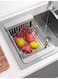 Sink Dish Drying Rack, Stainless Steel Fruit and Vegetable Drying Rack, 29-47.5cm Adjustable Length Dish Drying Basket