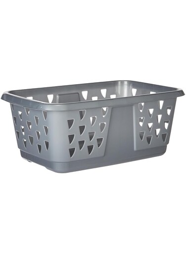 Kis Classic Laundry Basket, 50 Litre Capacity, Platinum