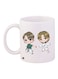 Anime Printed Coffee Mug White/Green/Beige