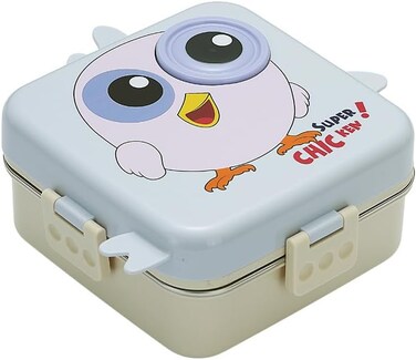 علبة غداء موبكوس كارنيفال سوبر بيردي، ثلاث طبقات من الفولاذ المقاوم للصدأ، تأتي مع صينية قابلة للفصل، وحاوية صغيرة، وملعقة. مثالية للأطفال. خالية من مادة BPA. سعة 1120 مل + 70 مل - لون أزرق ثلجي