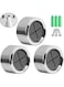 KASTWAVE Self-Adhesive Kitchen Towel Holder Kitchen Hooks KASTWAVE Round Wall Mount Hook Hand Towel Holder for Bathroom, Kitchen and Home, No Drilling 3 Pieces